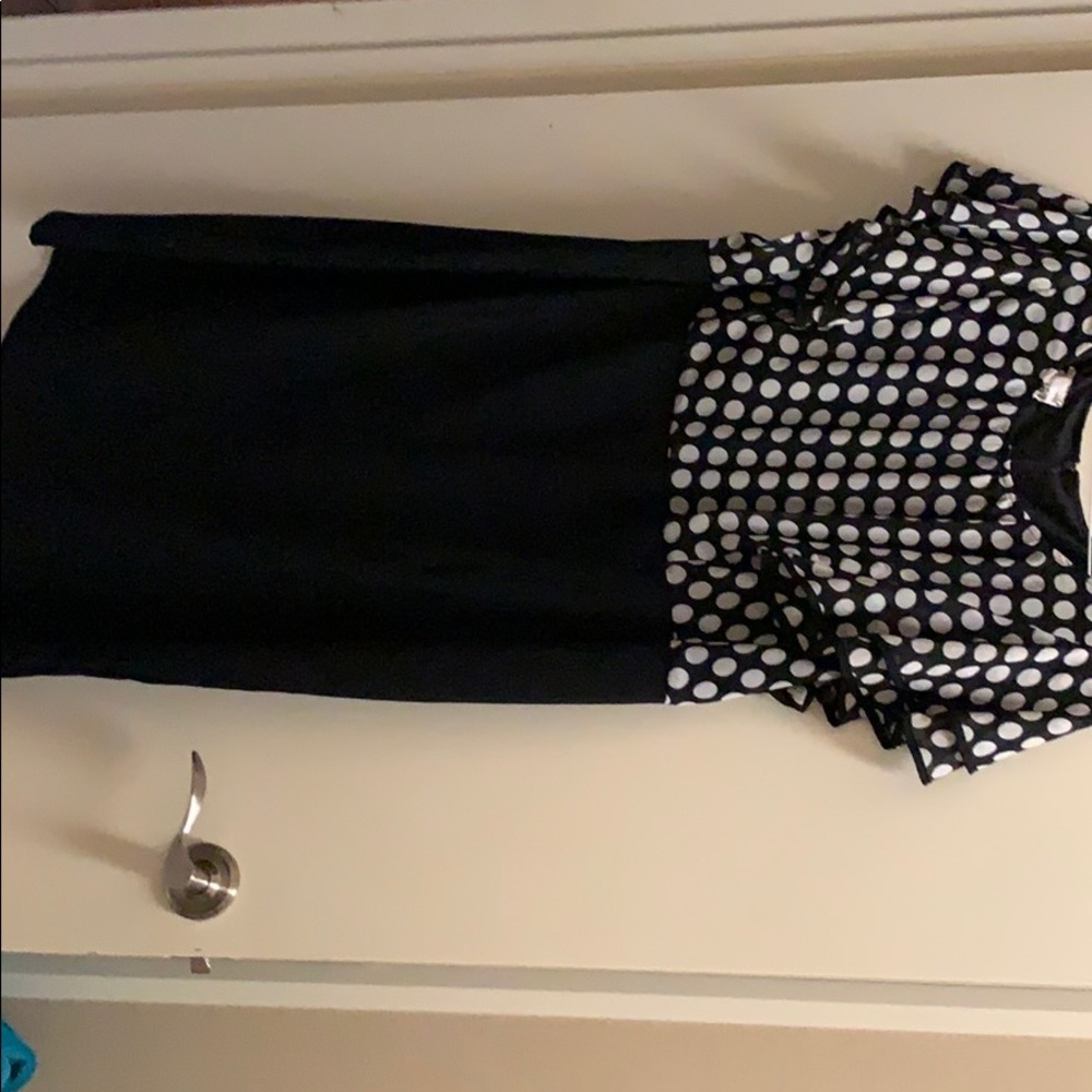 Work polka dot dress